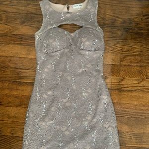 Women’s dress size small silver sequins